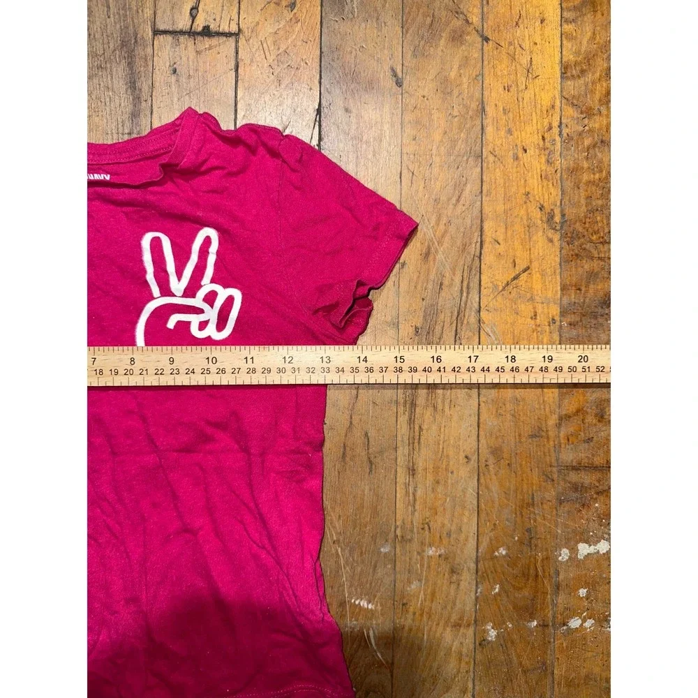 Old Navy T Shirt Girls Medium Pink Short Sleeve Round Neck Pullover Outdoor‎ Tee